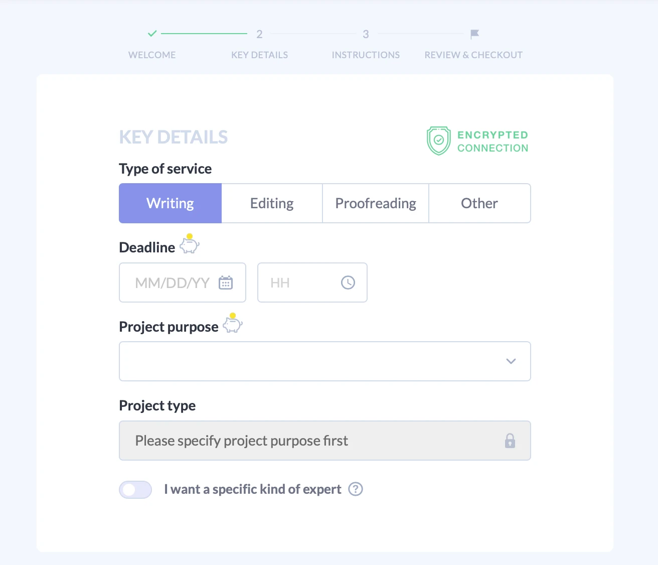 EssayQuake order form